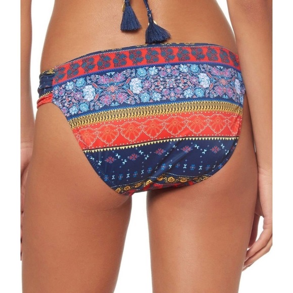 Jessica Simpson Tijara Shirred Hipster Bikini XL - Picture 2 of 7